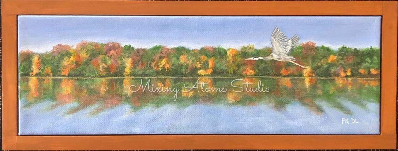 Blue Heron over Beaver Creek 